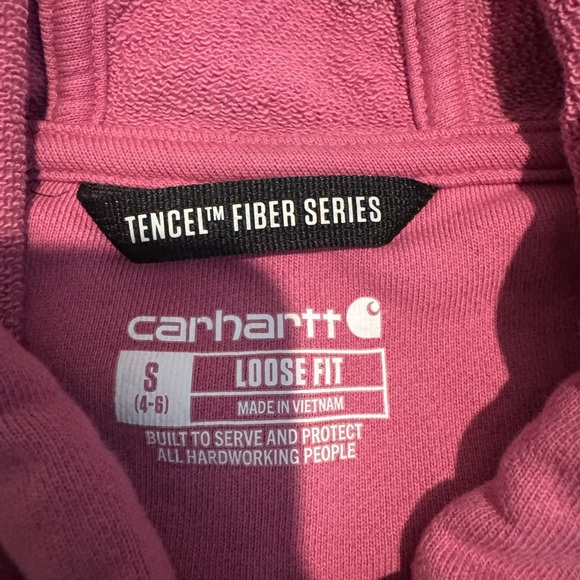 Carhartt Women’s Tencel Fiber Series Loose Fit Graphic Hooded Sweatshirt - Picture 4 of 5